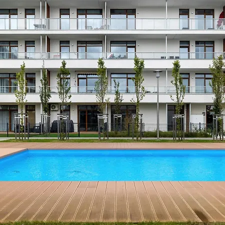Apartmán Pistachio Z Balkonem W Nowoczesnej Inwestycji Z Basenem & Tarasem By Renters Sianożęty