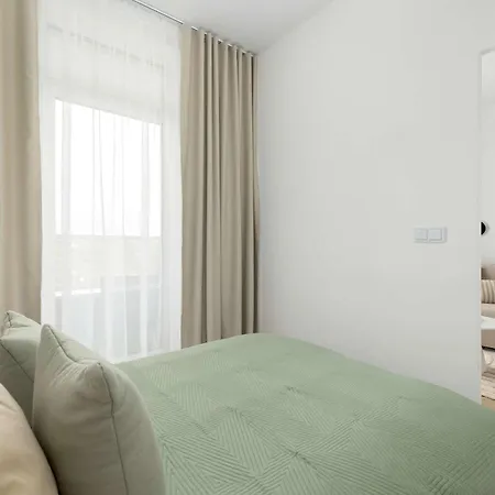 Apartmán Pistachio Z Balkonem W Nowoczesnej Inwestycji Z Basenem & Tarasem By Renters