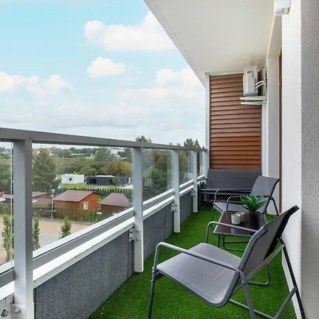 Pistachio Z Balkonem W Nowoczesnej Inwestycji Z Basenem & Tarasem By Renters *