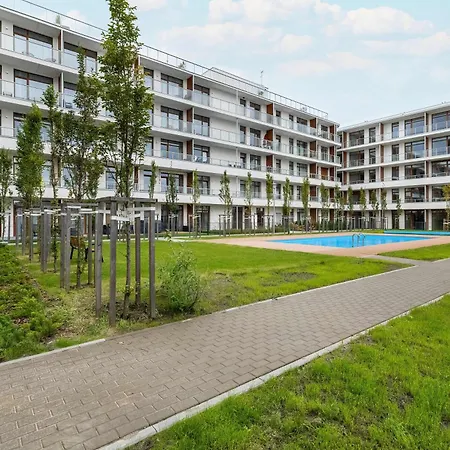 Apartmán Pistachio Z Balkonem W Nowoczesnej Inwestycji Z Basenem & Tarasem By Renters